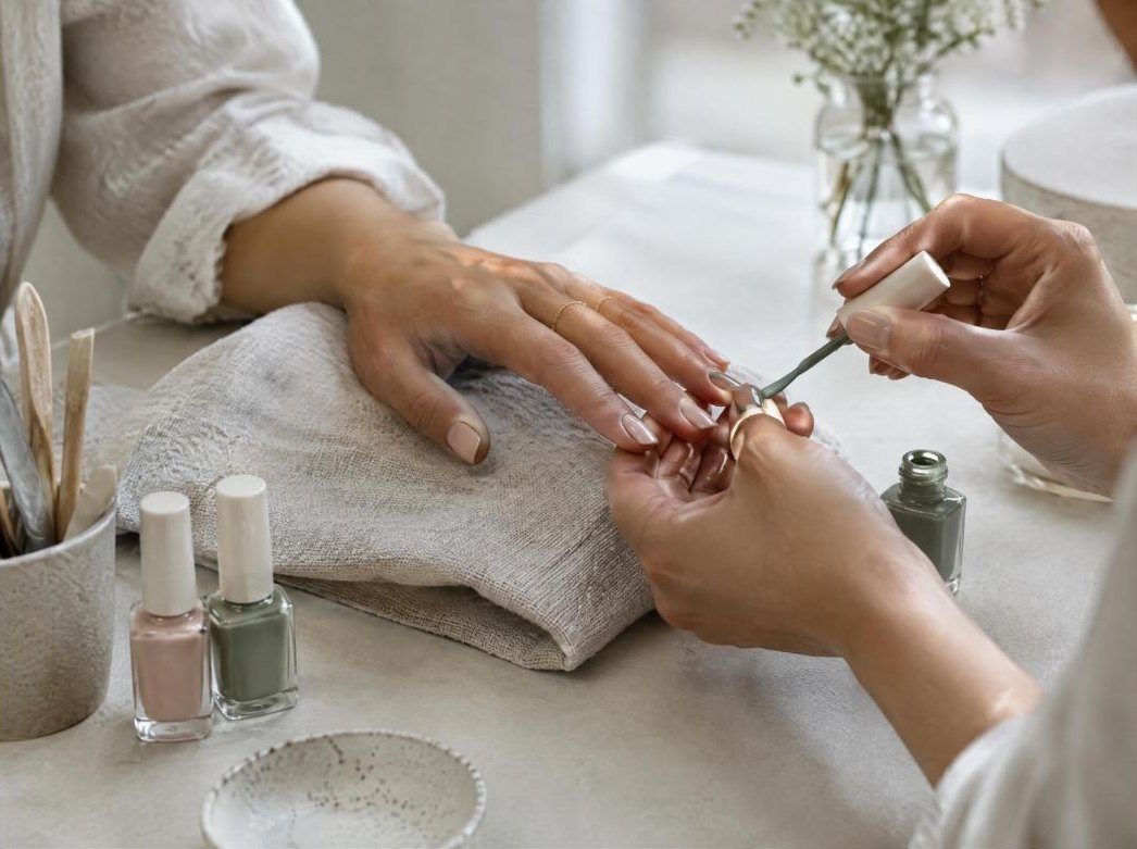 Μανικιούρ σε τραπέζι nail studio